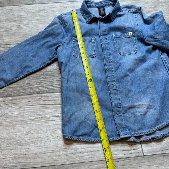 H&M Jean button down shirt size 7-8 - Picture 5 of 7